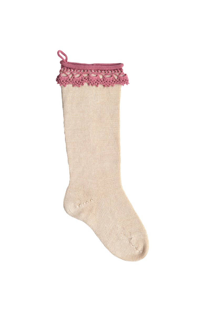 Melange Collection Boho Stocking, Main, color, Ivory