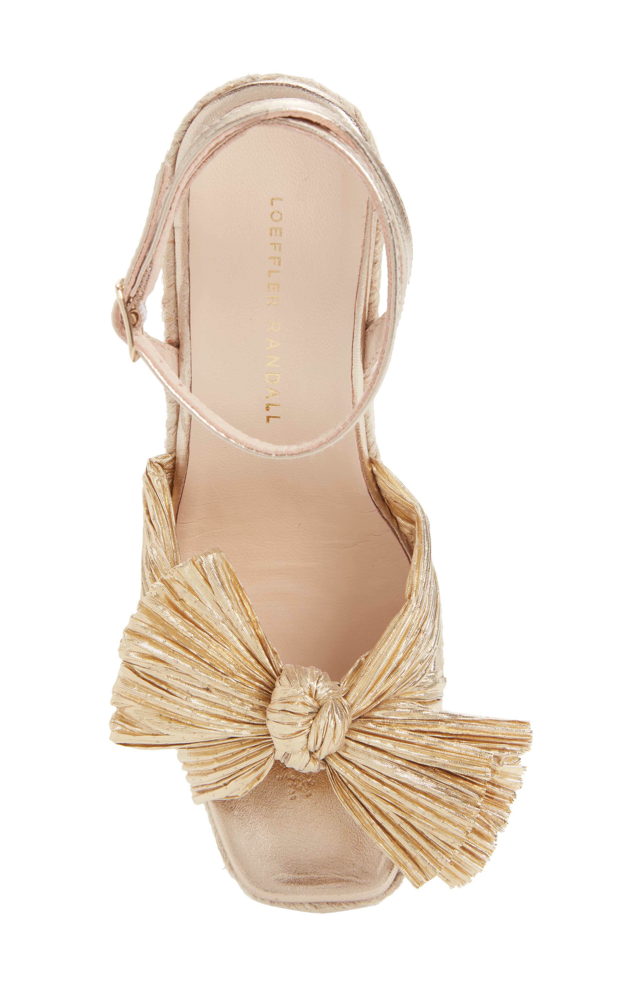 Loeffler Randall Peri Knotted Wedge, Alternate, color, Gold