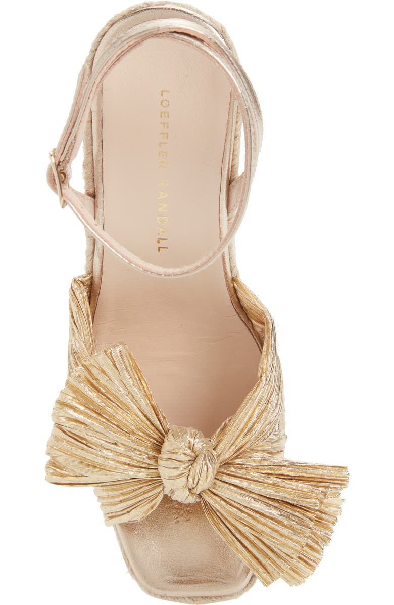 Loeffler Randall Peri Knotted Wedge, Alternate, color, Gold