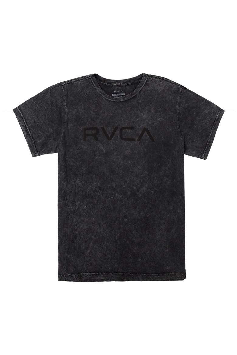 Kids' Stonewash Big Logo Graphic Tee, Main, color, BLACK SHOCK WASH