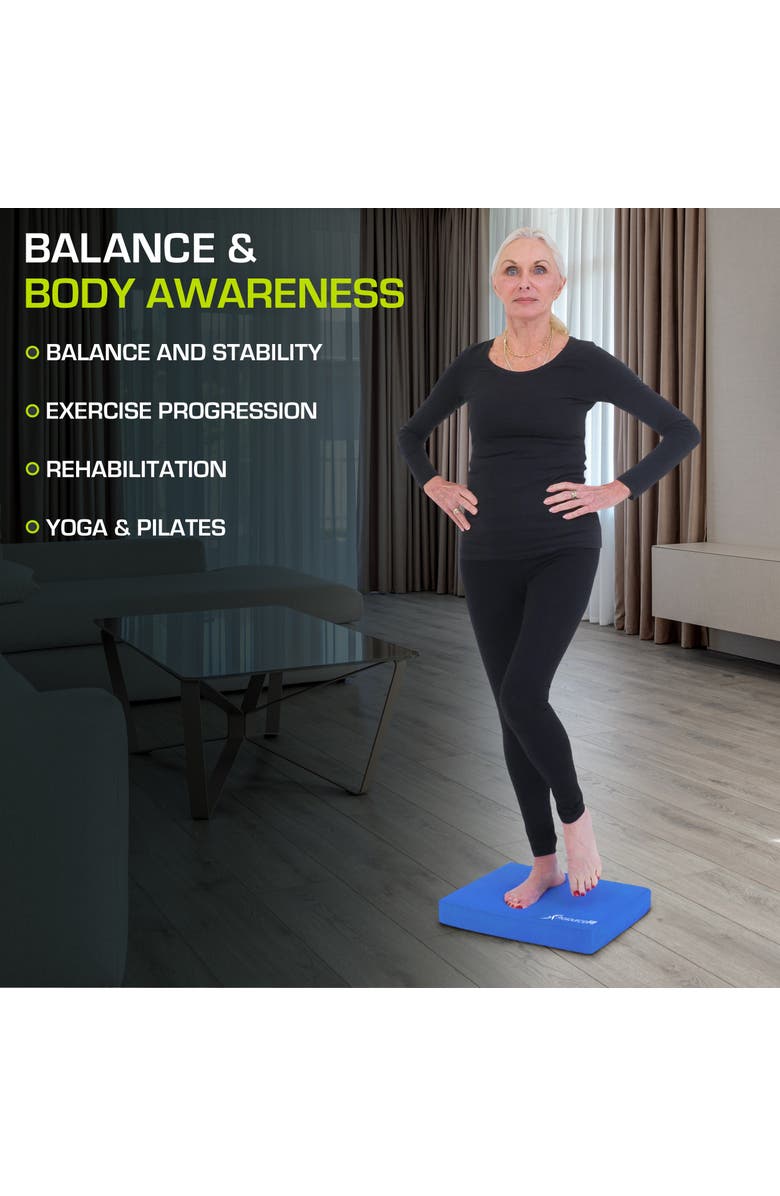 ProsourceFit Exercise Balance Pad, 15.5 x 12.75-in, Alternate, color, Blue