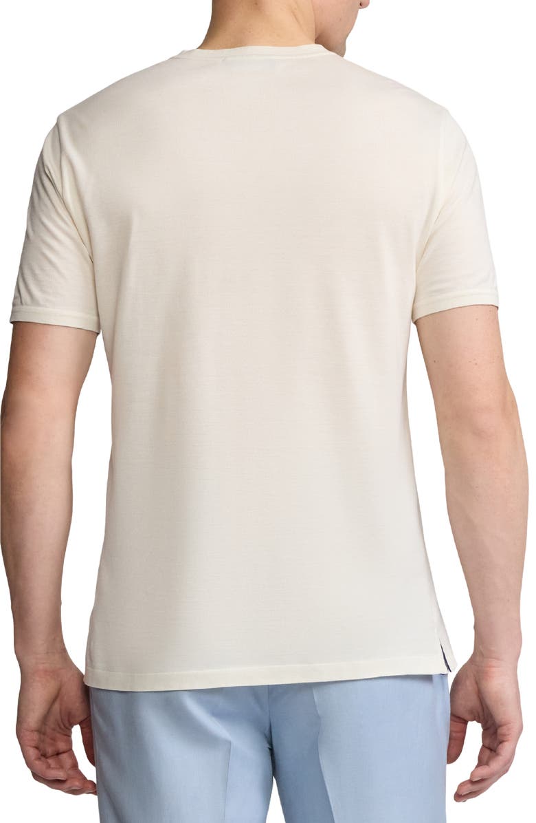 Ralph Lauren Purple Label Merino Wool Piqué Crewneck T-Shirt, Alternate, color, Classic Cream