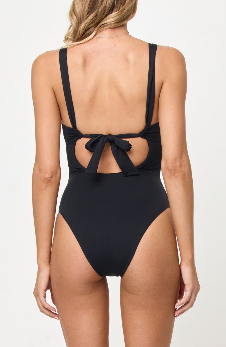 LSPACE Delano One-Piece Swimsuit, Alternate, color, Black