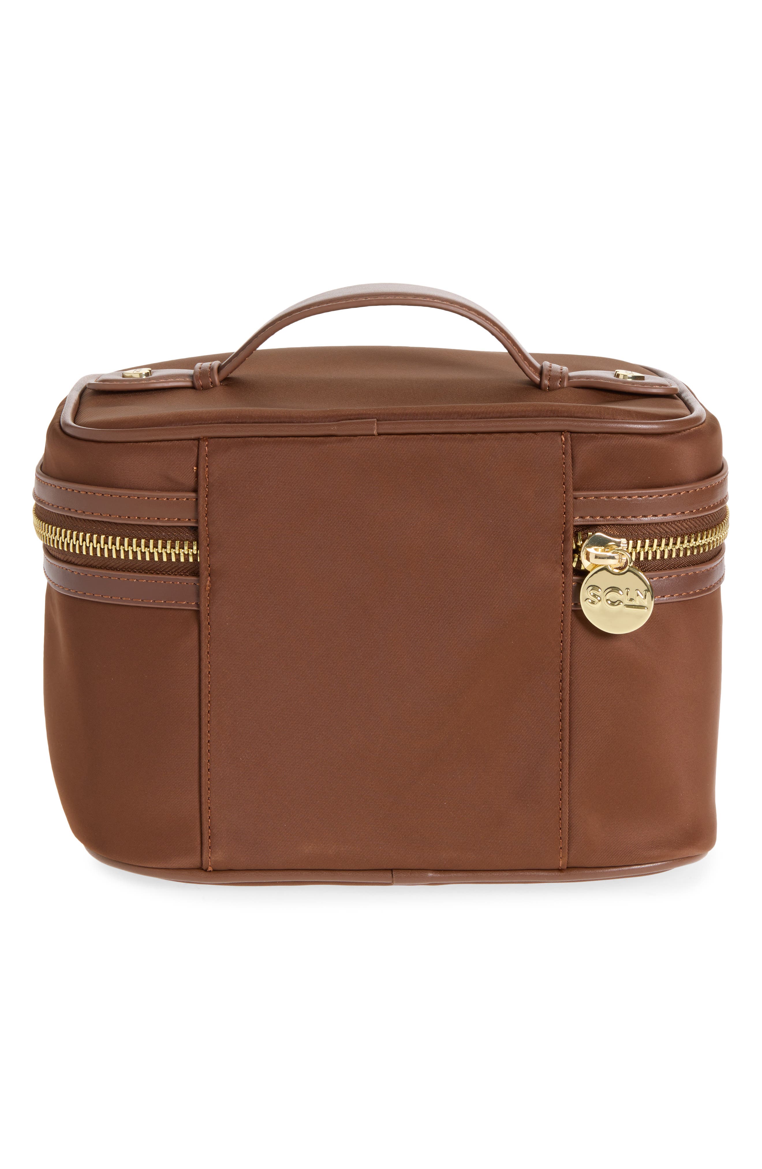 Nylon Vanity Case, Alternate, color, ESPRESSO