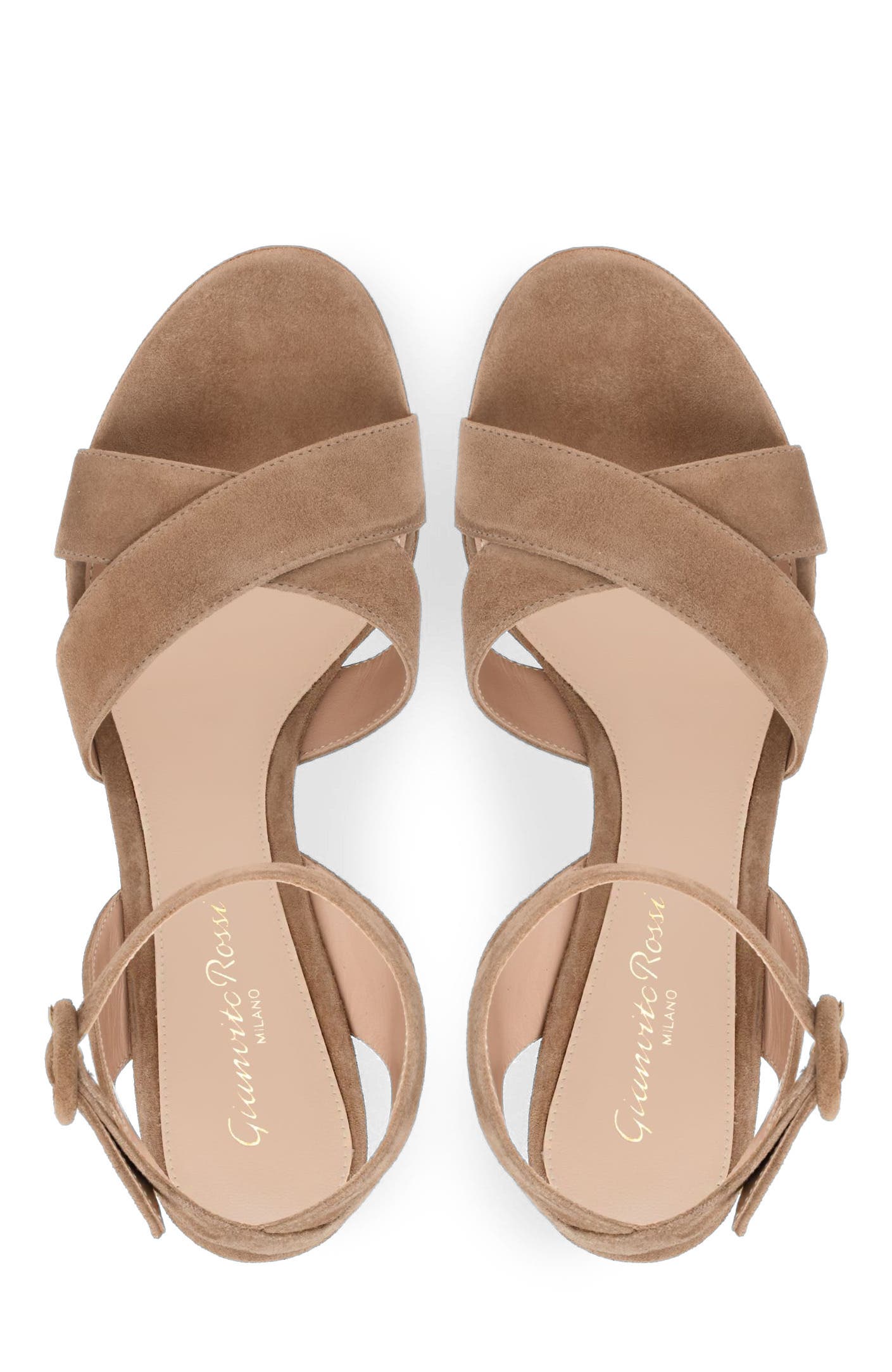 Sabrina Sandals, Alternate, color, Brown Suede