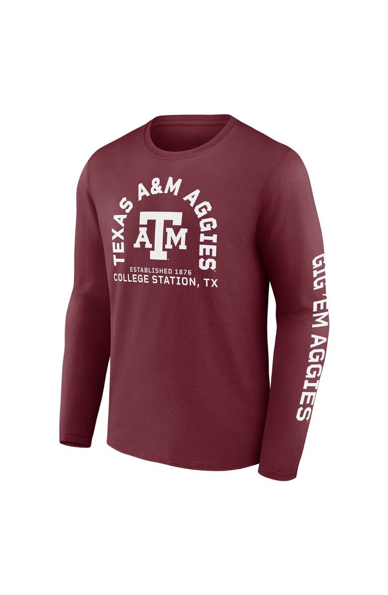 FANATICS Men's Fanatics Maroon Texas A&M Aggies Fundamentals Cotton Winning Team Long Sleeve T-Shirt, Alternate, color, Maroon