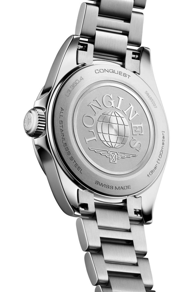 Conquest Bracelet Watch, 30mm, Alternate, color, WHITE MOTHER OF PEARL