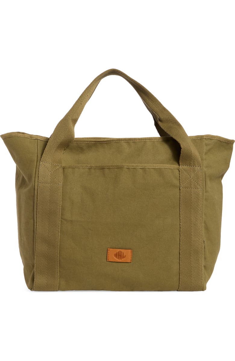 New Amsterdam Leatherworks Liliana Canvas Tote Bag, Main, color, Olive
