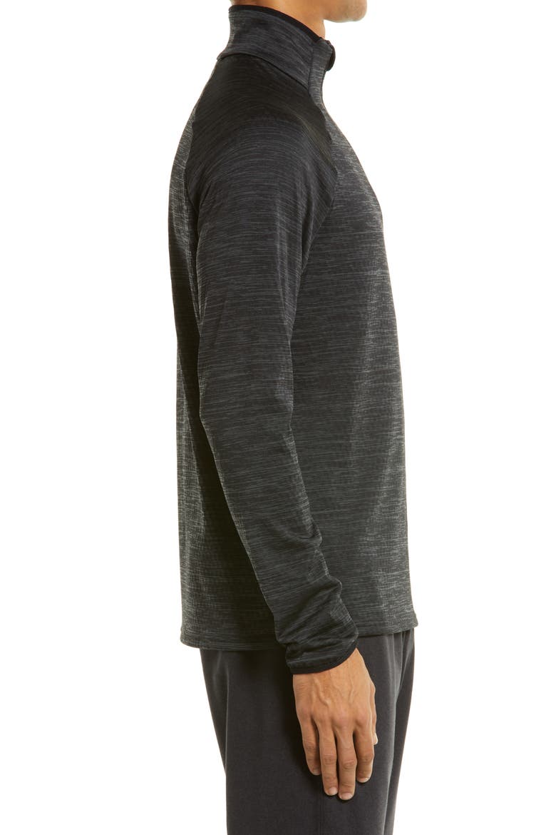 Run Easy Half-Zip Mid-Layer Top, Alternate, color, BLACK MELANGE
