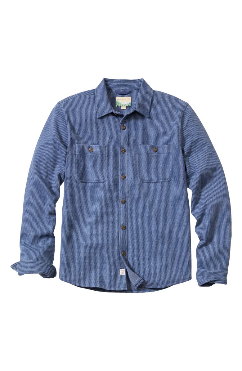 Marine Layer Pacifica Stripe Stretch Overshirt, Alternate, color,