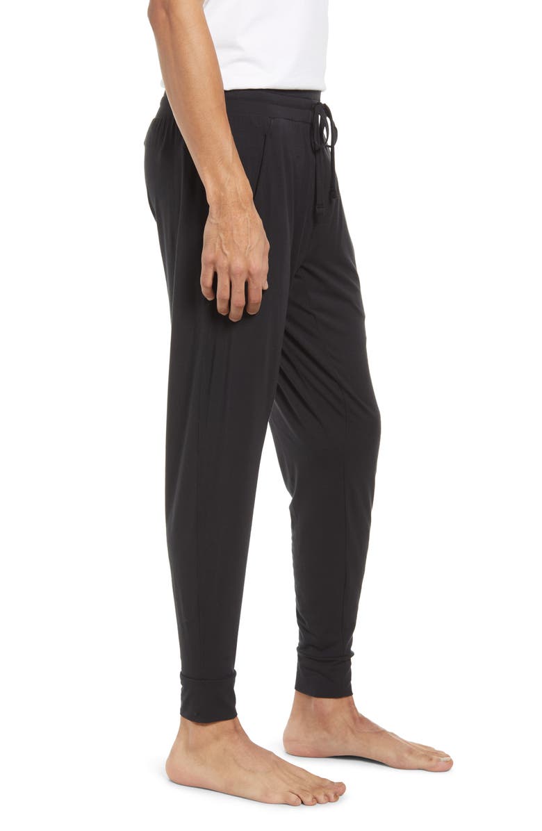 Tommy John Lounge Joggers, Alternate, color, Black