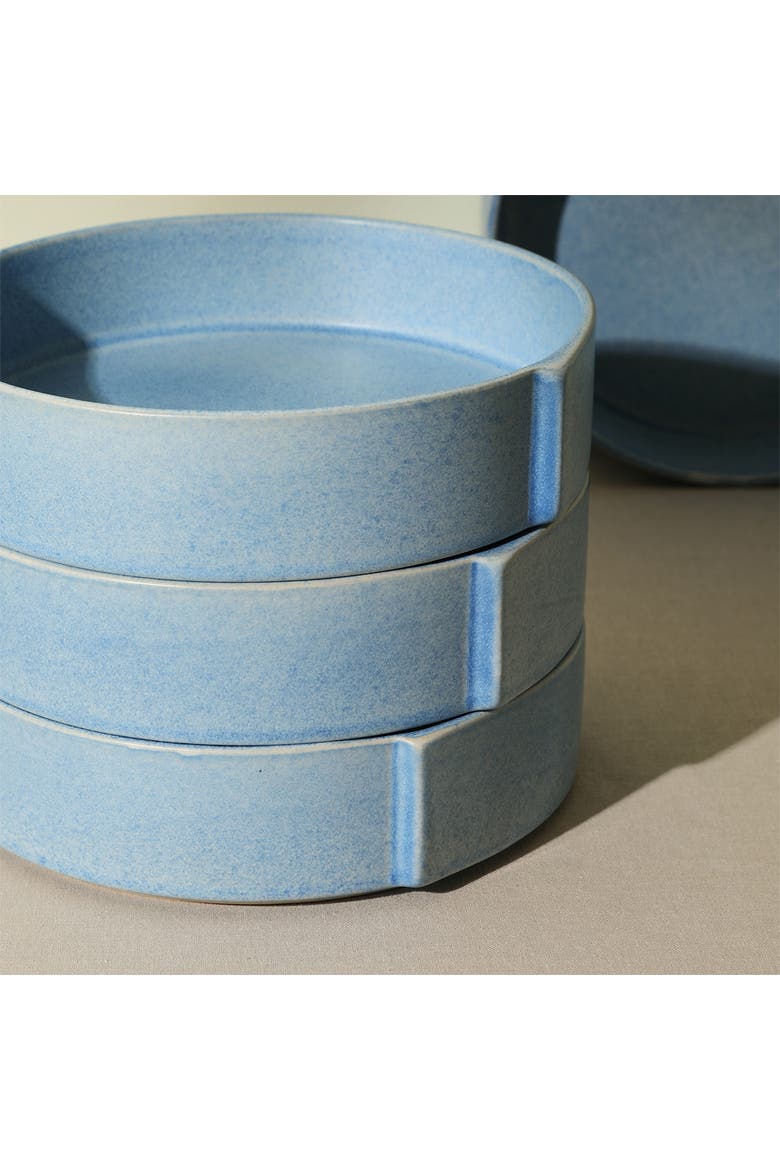 Bao Stoneware 4-Piece Pasta Bowl Set, Alternate, color, Blue