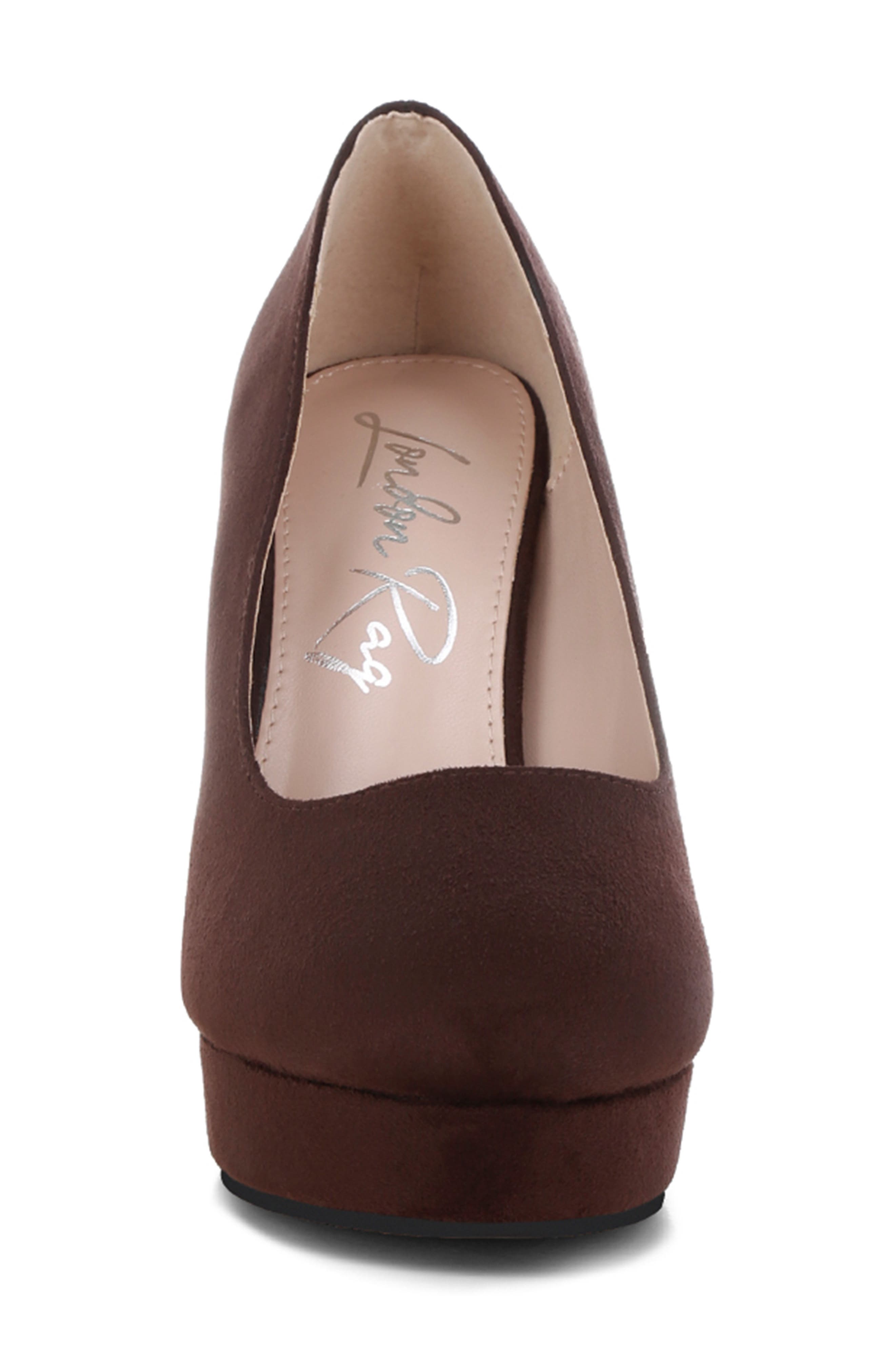 Olanta Platform Pump, Alternate, color, BROWN