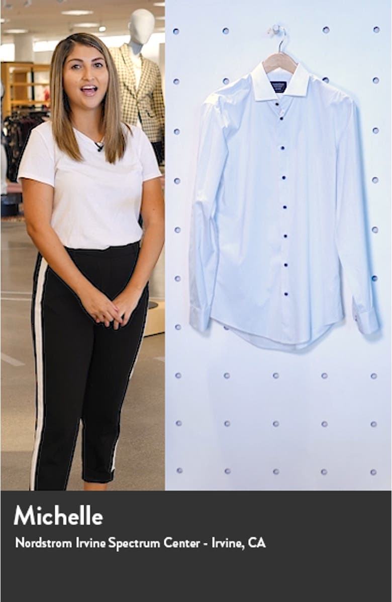 Trim Fit Non-Iron Stretch Dress Shirt, sales video thumbnail