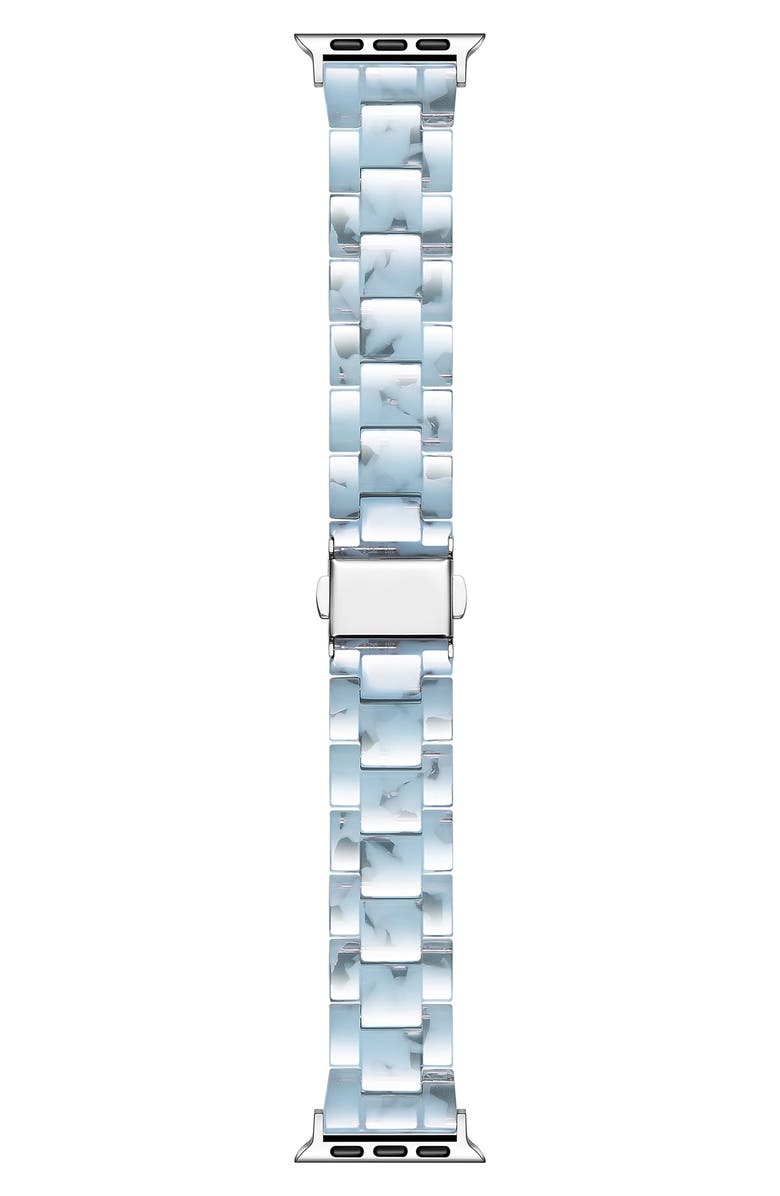 The Posh Tech Claire Resin Apple Watch<sup>®</sup> Bracelet Watchband, Main, color, Light Blue