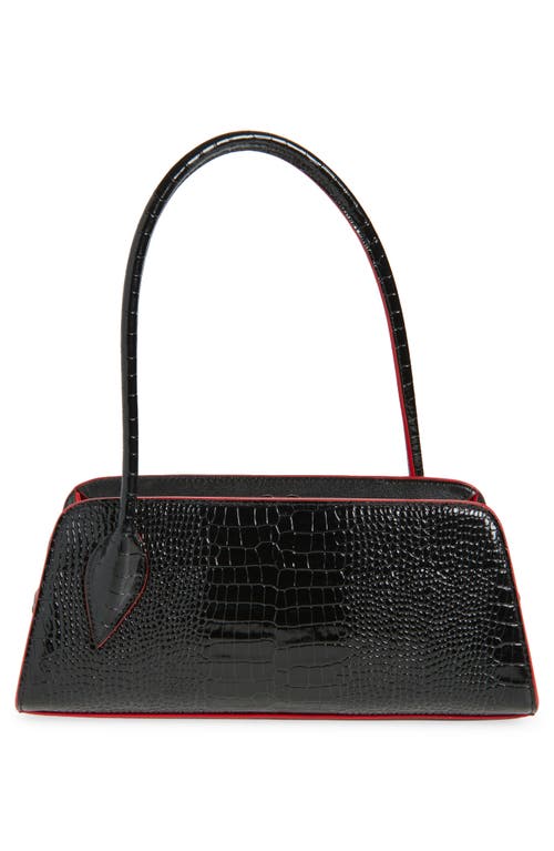 Christian Louboutin Mini Eloise Leather Baguette Bag In Black