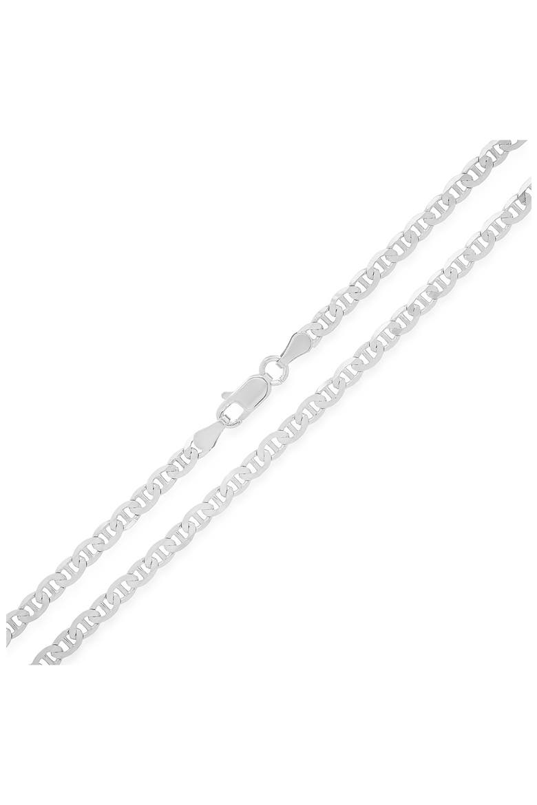 Sterling Silver Petite Italian Mariner Chain Necklace, Alternate, color, SILVER