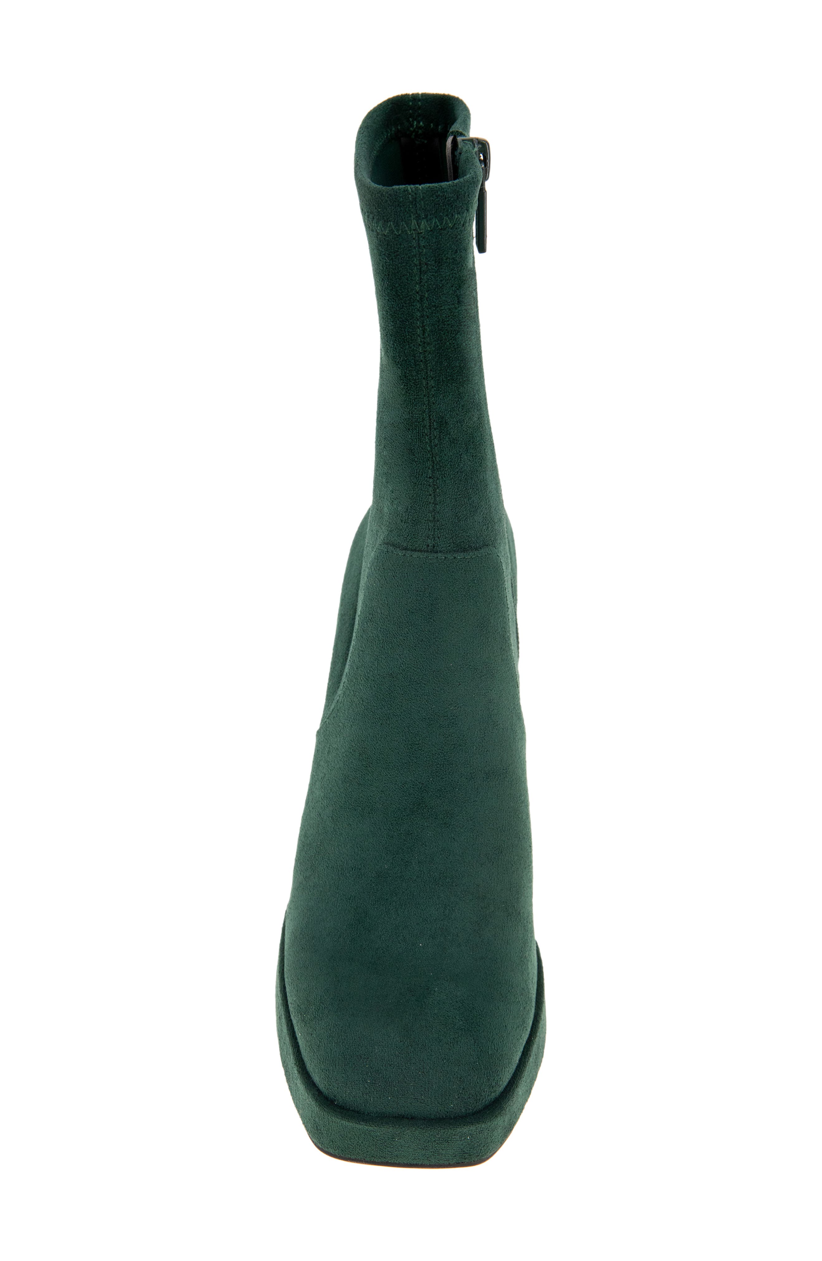 Block Heel Stretch Bootie, Alternate, color, HUNTER GREEN