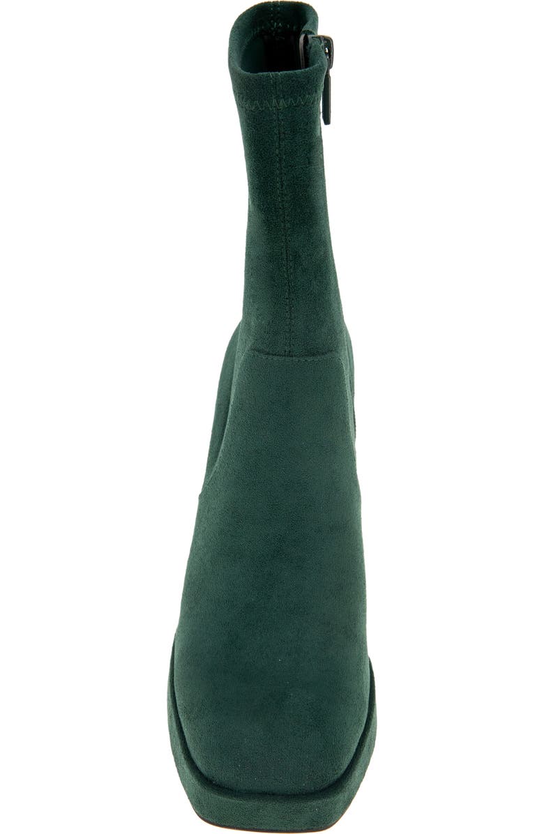 Kenneth Cole Block Heel Stretch Bootie, Alternate, color, Hunter Green