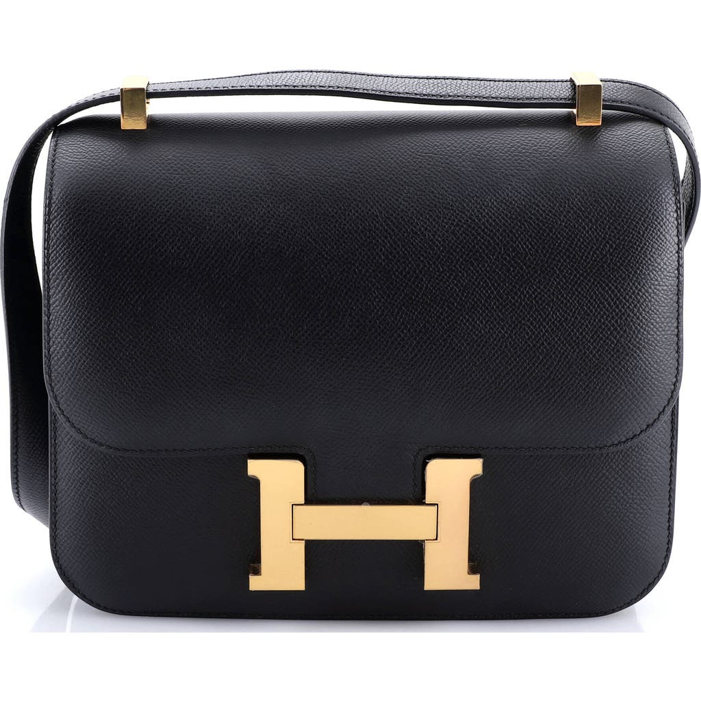 Pre-owned Hermes Hermes Constance Bag Epsom 24 In Black
