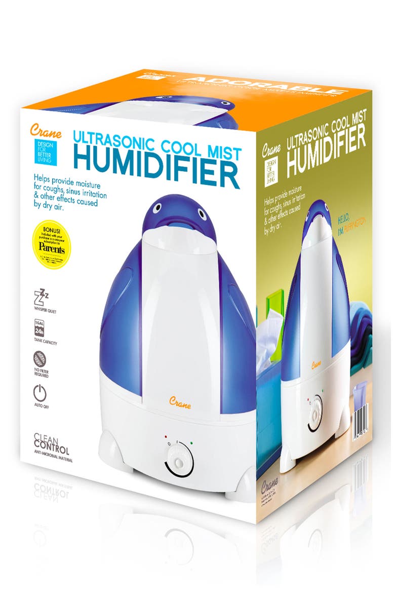 Penguin 1-Gallon Cool Mist Humidifier, Alternate, color, BLUE