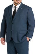 Synrgy by DXL Big & Tall Jacket-Relaxer Performance Mélange Suit Jacket