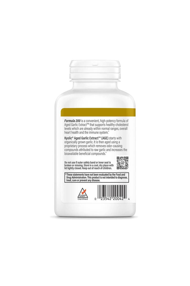 Aged Garlic Extract Formula 200, Cardiovascular & Immune, Reserve, 120 Capsules, Alternate, color, None