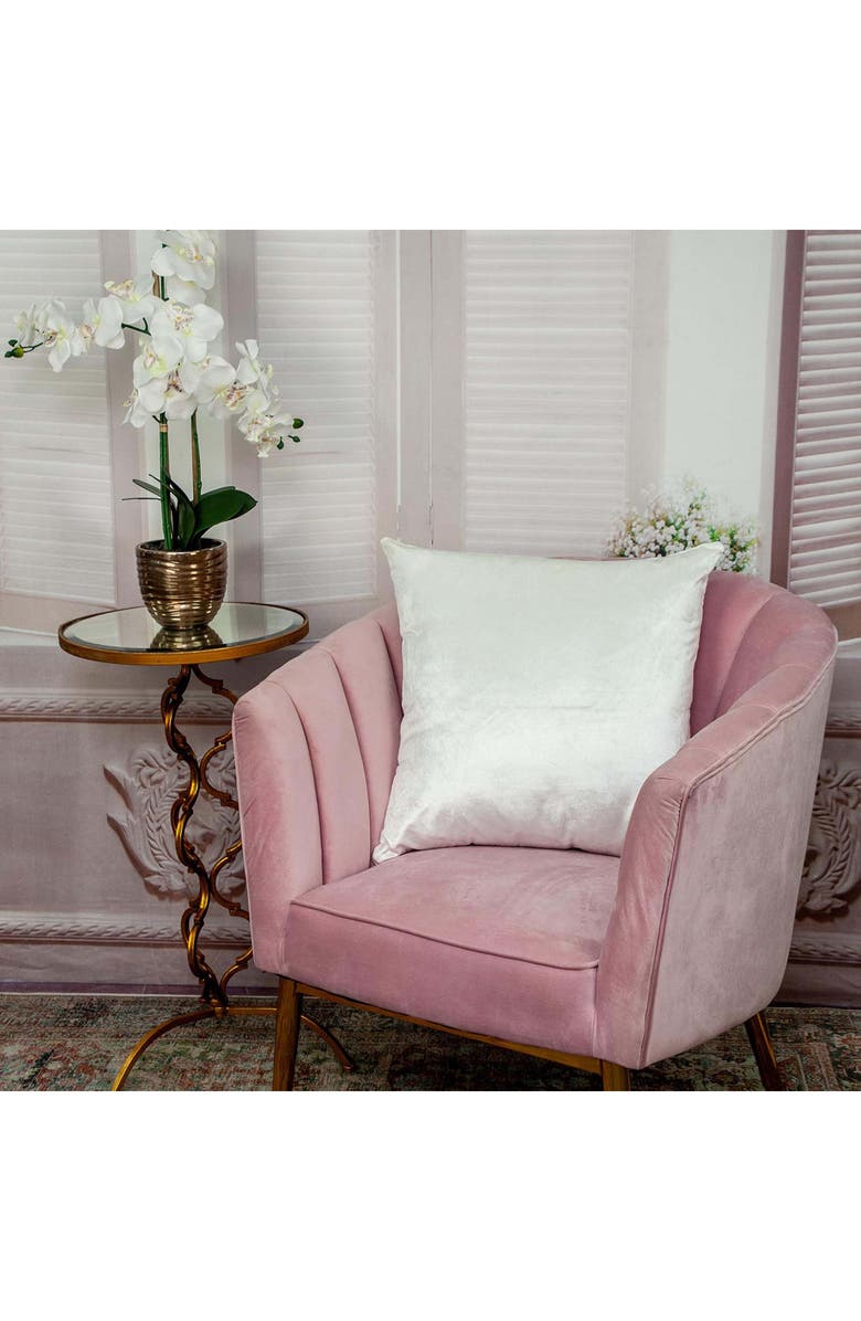 PARKLAND COLLECTION Akari Square Throw Pillow, Alternate, color, White