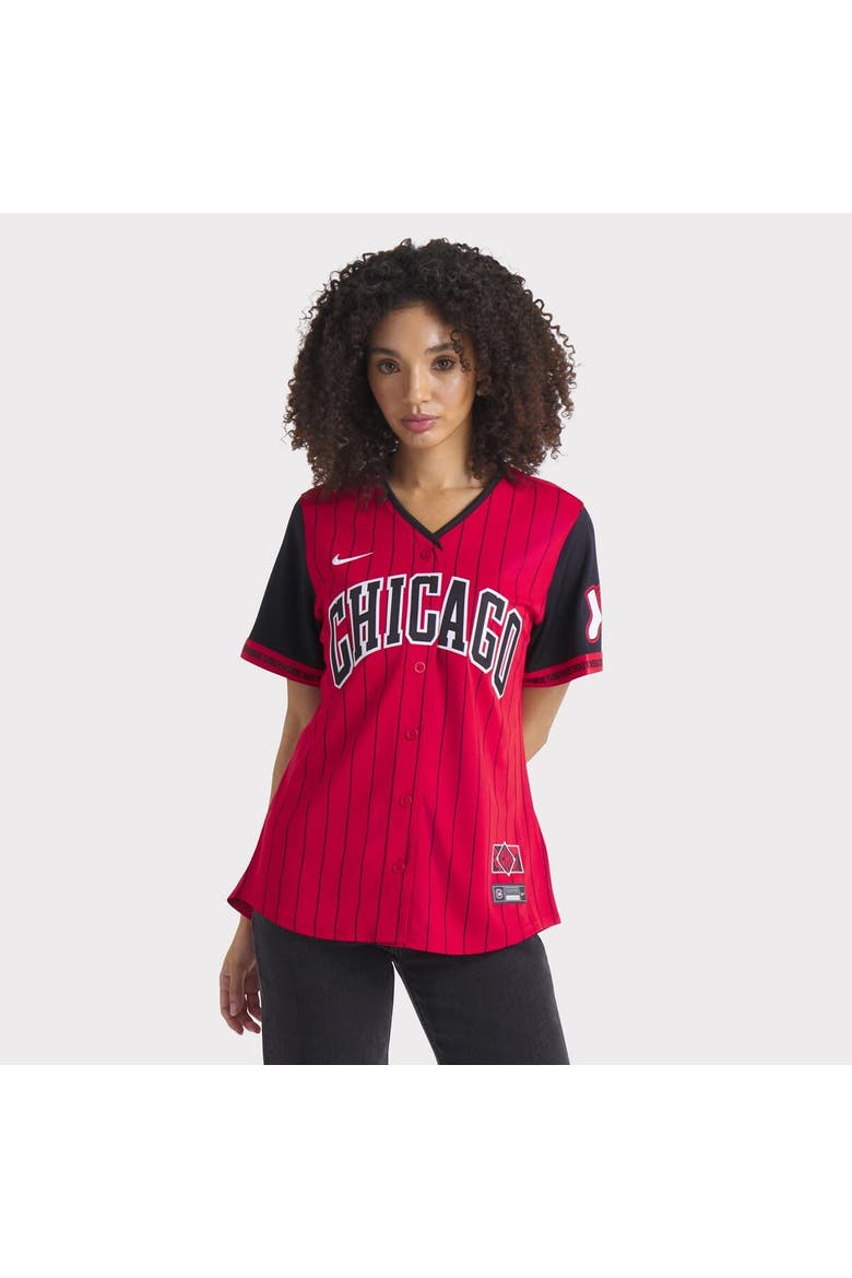 Women's Nike  Red/Black Chicago White Sox 2025 City Connect Limited Jersey, Alternate, color, Red