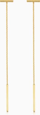 Oradina 14K Yellow Gold Tea Time Drop Earrings