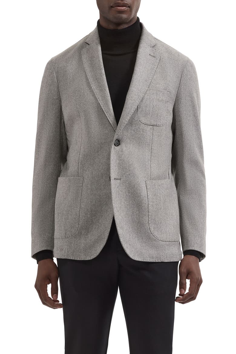 Wool Blend Sport Coat, Main, color, GREY STONE