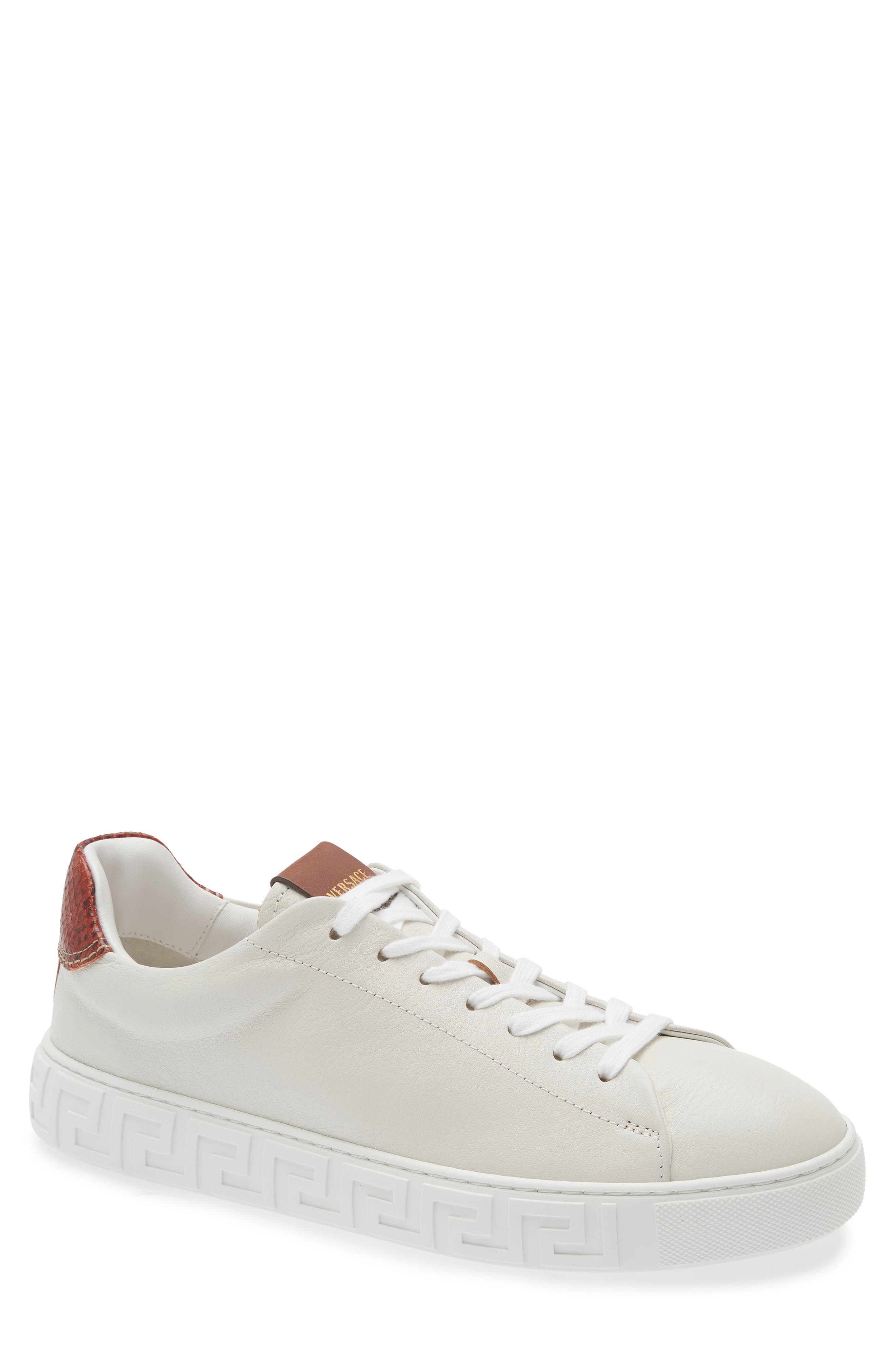 Versace Greca Sneaker, Main, color, White Rust Oak