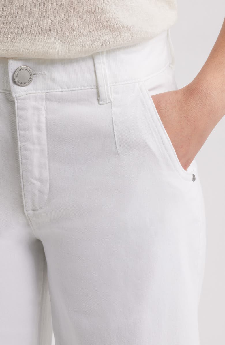Wit & Wisdom Whitney Skyrise Crop Wide Leg Jeans, Alternate, color, Optic White
