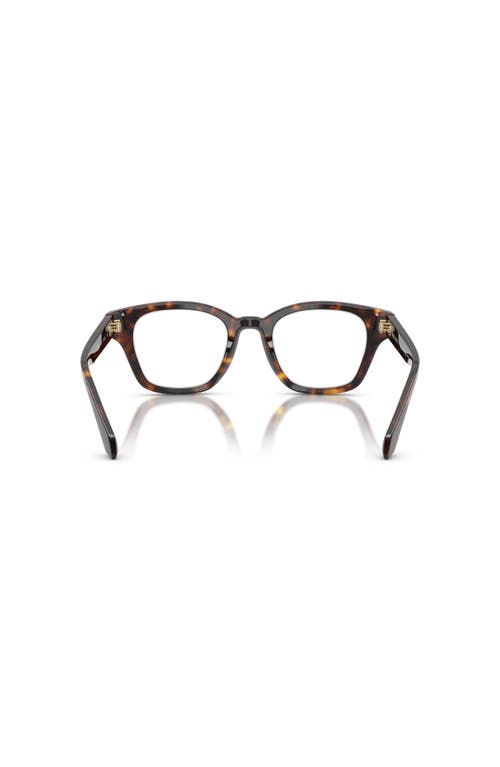 Giorgio Armani 49mm Rectangle Optical Glasses In Gold