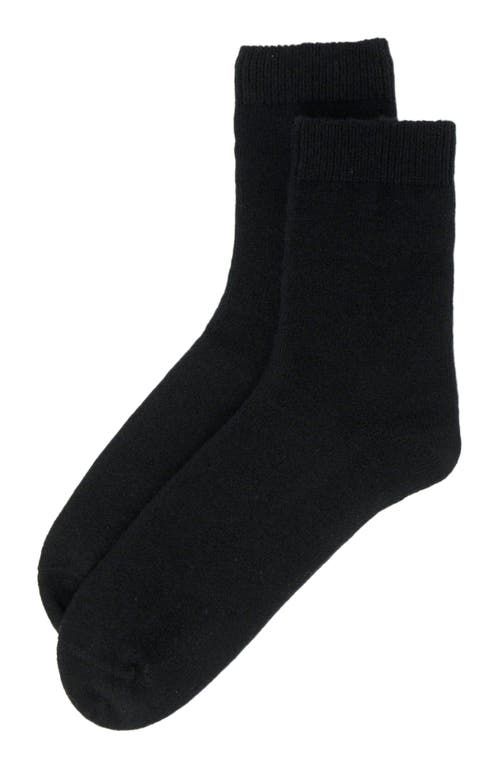 Gobi Mongolian Cashmere Basic Socks In Black