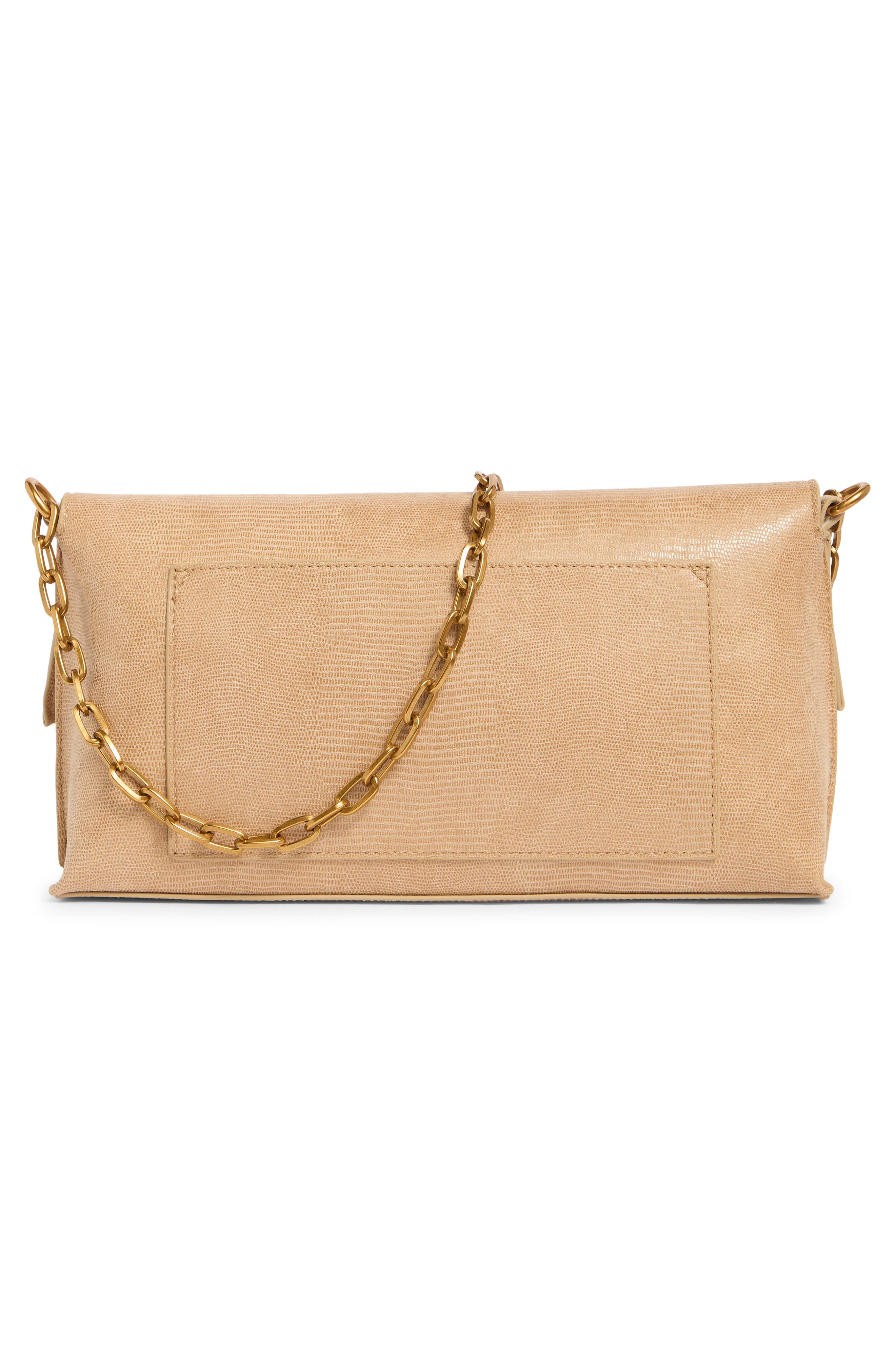Bdahlia Faux Leather Shoulder Bag, Alternate, color, NATURAL SUEDED LIZARD