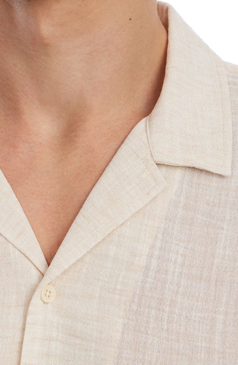 PX Slub Camp Shirt, Alternate, color, Cream