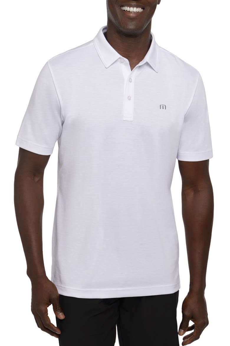 Tour Guide Embroidered Logo Polo, Main, color, WHITE
