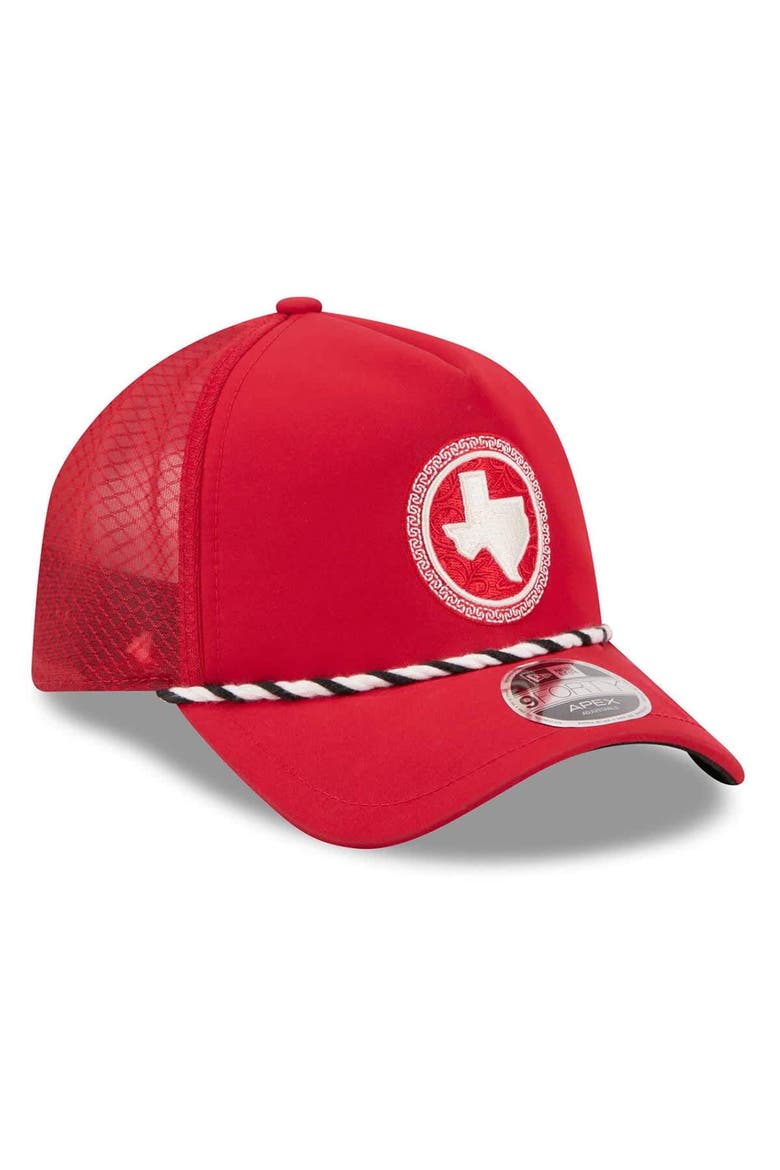 Men's New Era Red Texas Rangers 2026 City Connect Apex 9FORTY Adjustable Hat, Alternate, color, Red