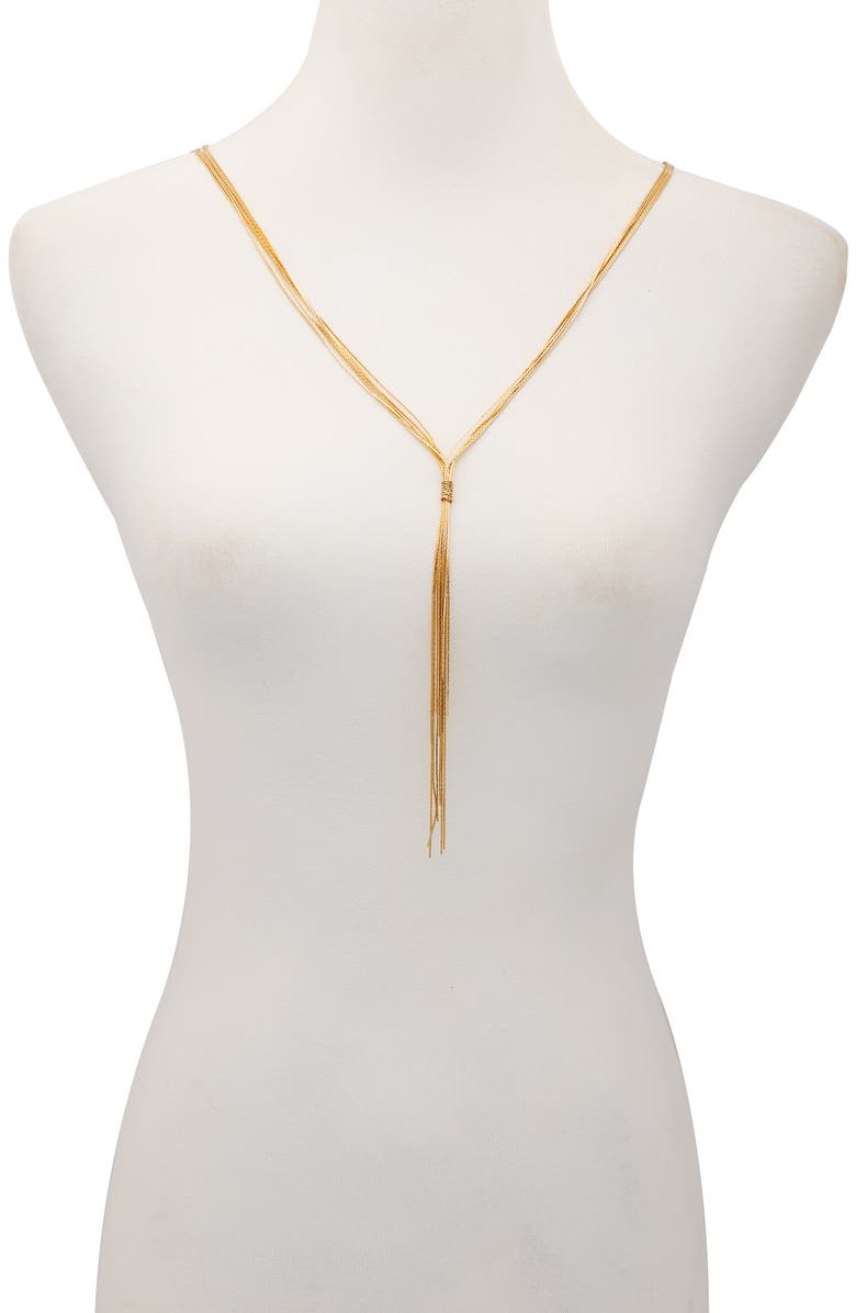 Vince Camuto Layered Chain Y-Necklace, Alternate, color,