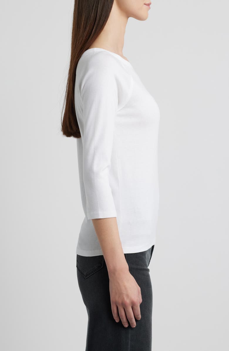Caslon<sup>®</sup> Raw Edge Raglan Sleeve T-Shirt, Alternate, color, 