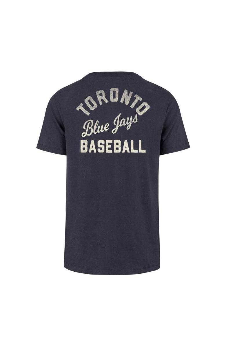 '47 Men's '47  Navy Toronto Blue Jays Turn Back Franklin T-Shirt, Alternate, color, 
