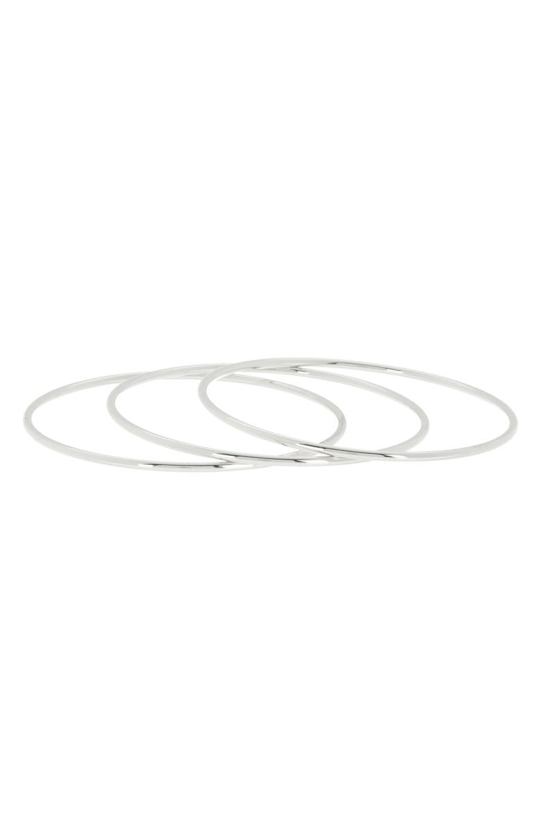 NORDSTROM RACK Set of 3 Everyday Bangle Bracelets, Alternate, color, 