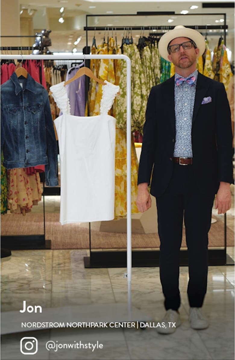 Braxton Stretch Cotton Minidress, sales video thumbnail