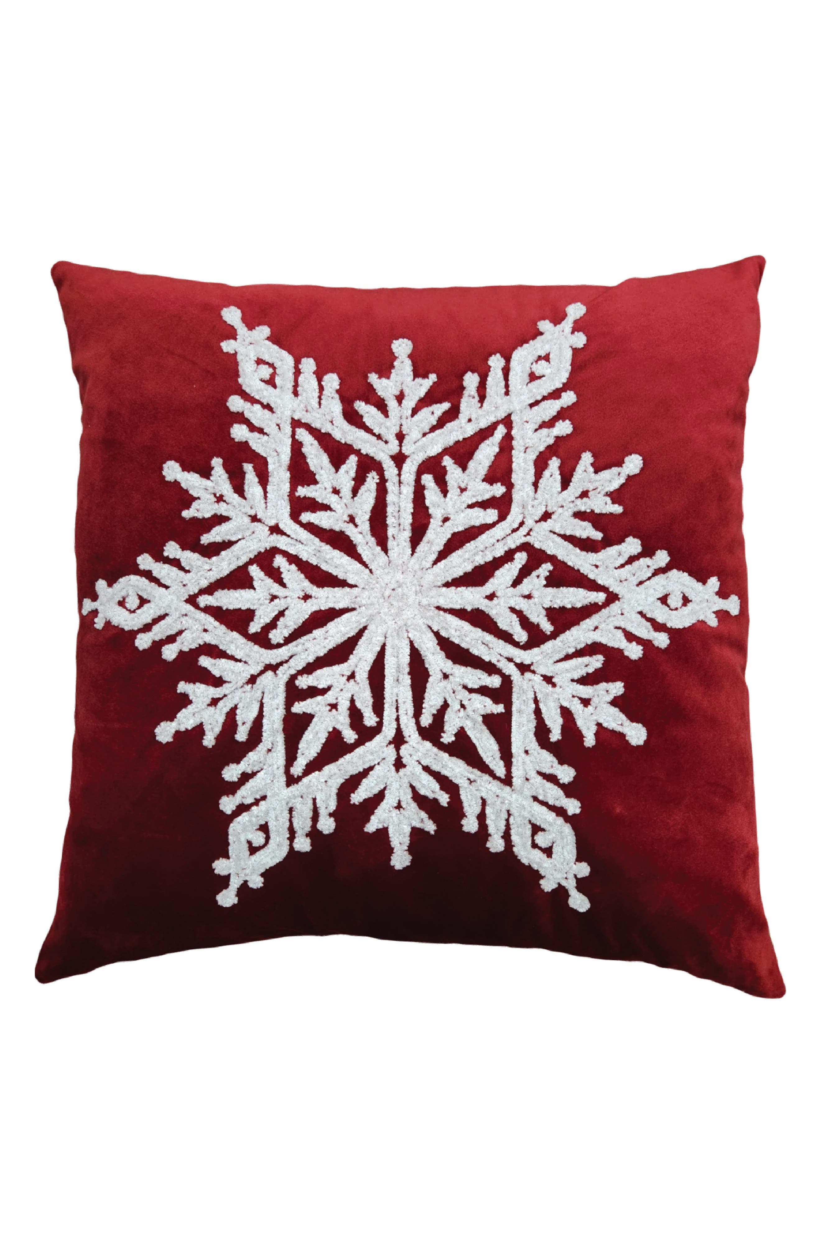 STUDIOCHIC Snow Flake Decorative Throw Pillow