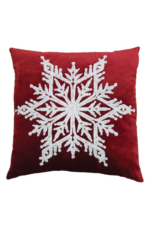 Snow Flake Decorative Throw Pillow
