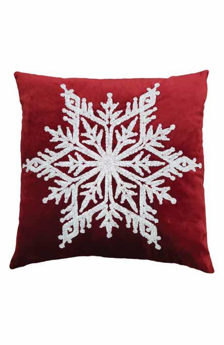 STUDIOCHIC Snow Flake Decorative Throw Pillow