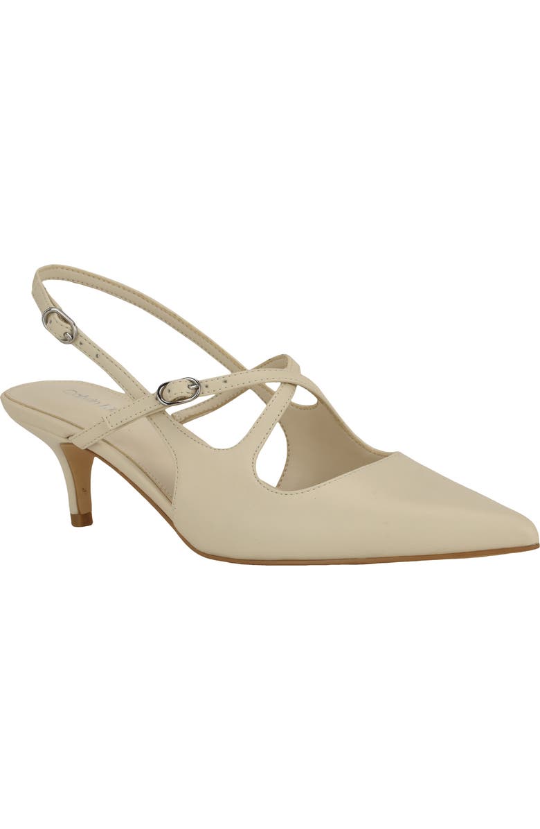 Calvin Klein Vierra 2 Slingback Pump, Main, color, Ivory