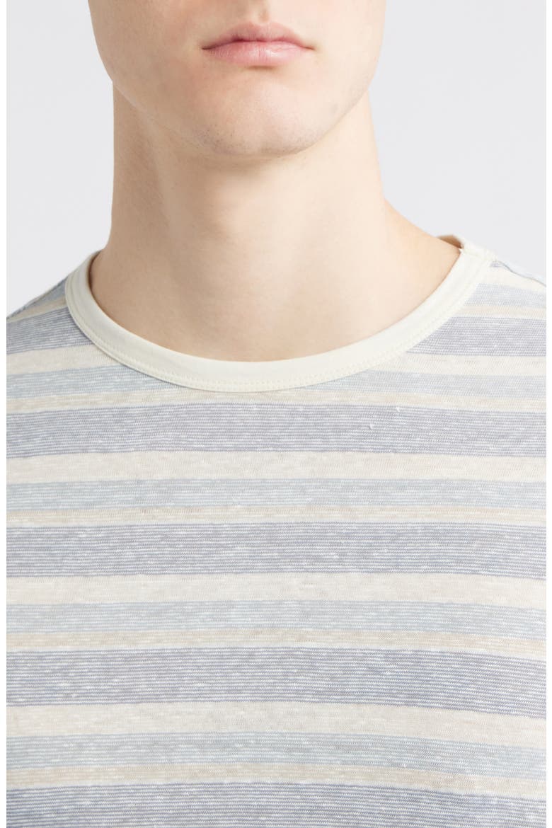 Masino Stripe Crewneck T-Shirt, Alternate, color, BLUE