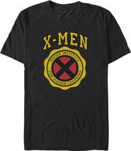 Marvel: X-Men '97 Men's Marvel X-Men '97 Xavier Institute Yellow Badge Graphic T-Shirt